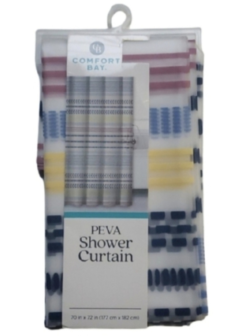 Comfort Bay Peva Shower Curtain- 70in X 72 in